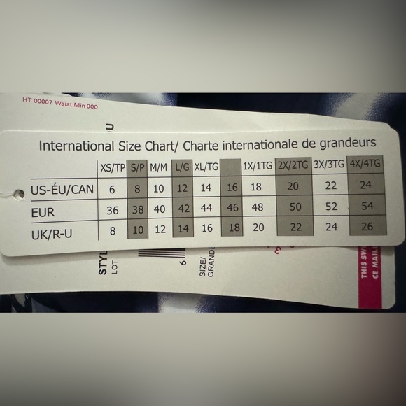 NWT CHRISTINA SWIMWEAR ONE-PIECE 18D-Cup Navy & White Surplice Waist Minimize - Picture 4 of 6